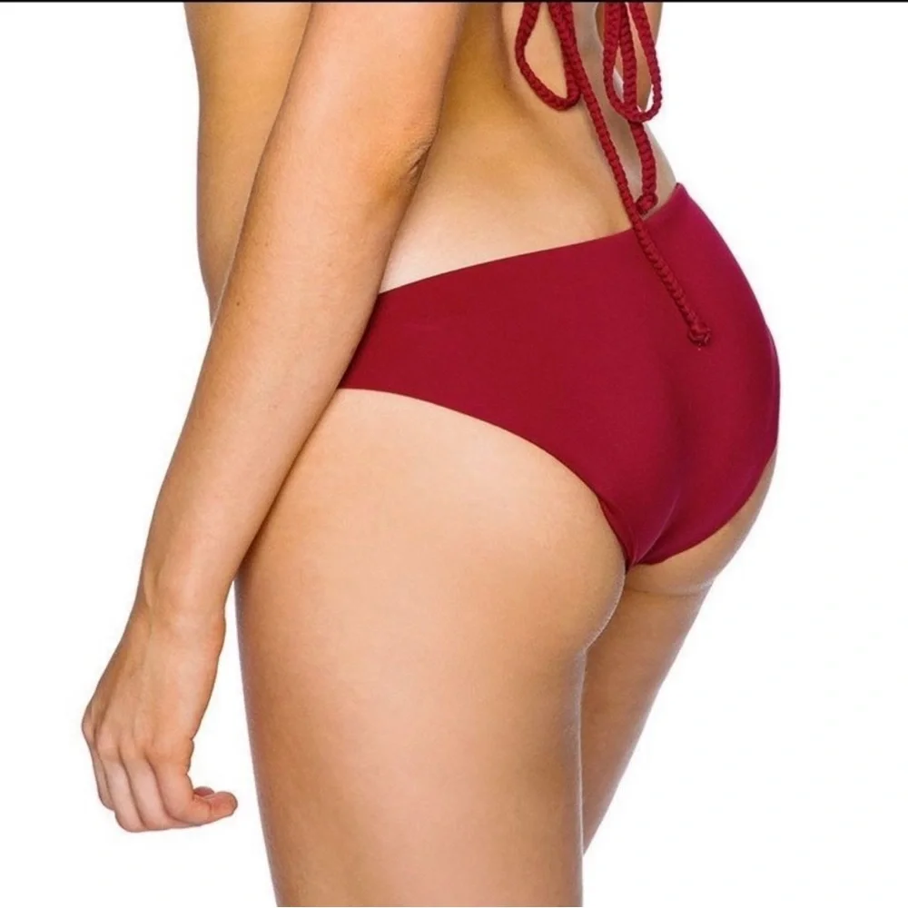 Frankie's bikinis Malia Bottom - Maroon